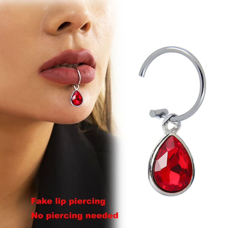 Body Jewelry Septum - 1Pc fałszywy Piercing Lip klip osobowości