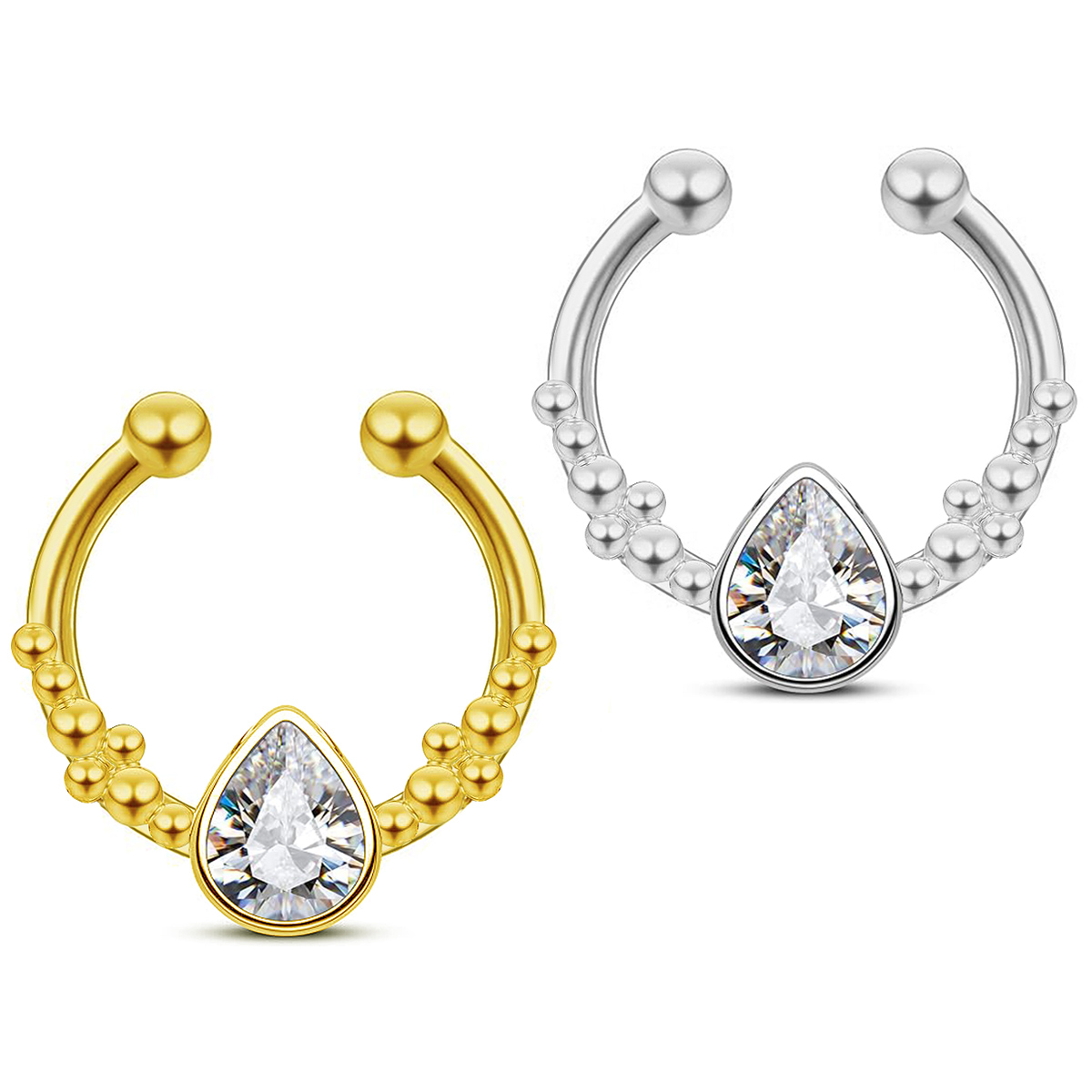 Body Jewelry Septum - Pierścień do septum ze stali nierdzewnej
