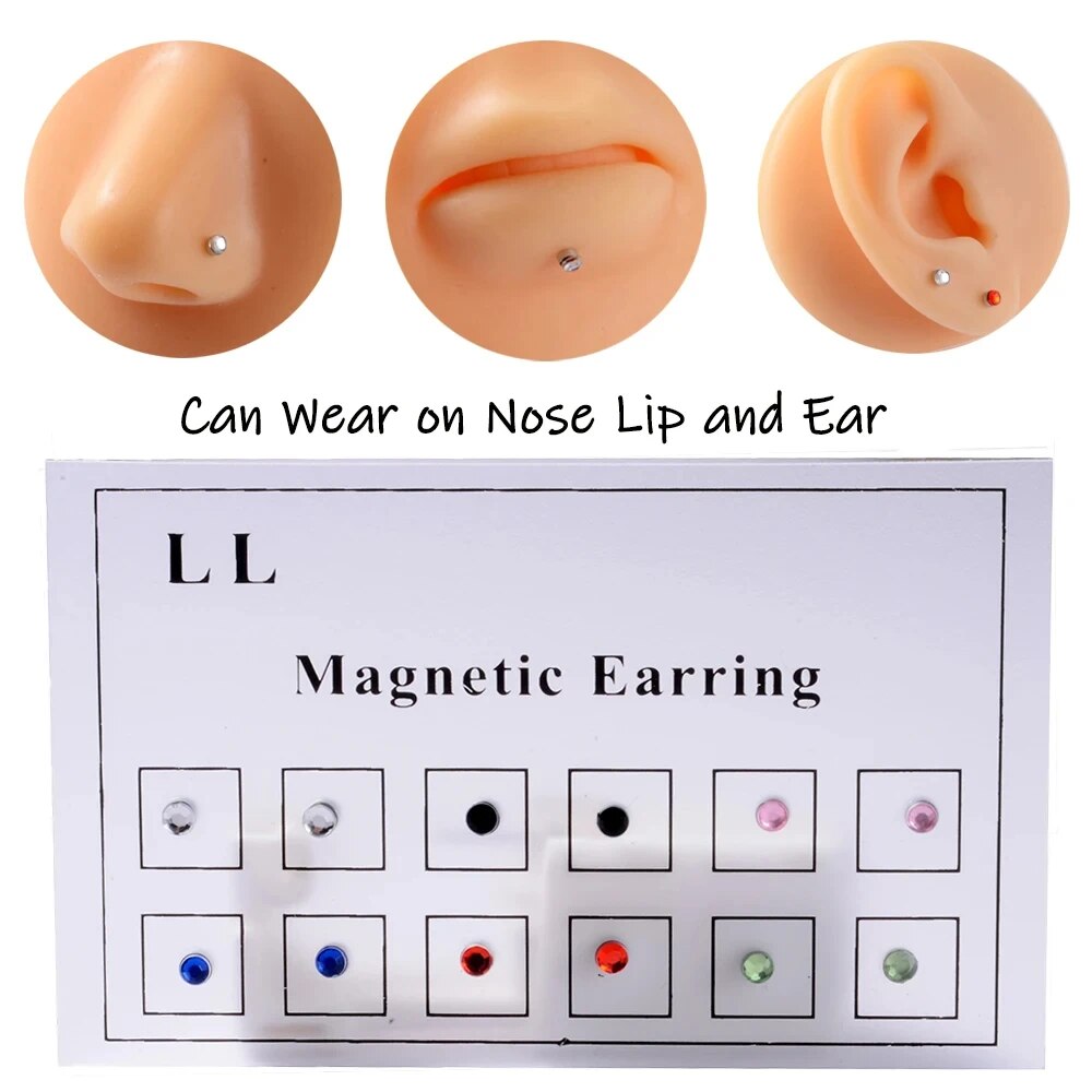 Body Jewelry Labret - 12 sztuk/karta fałszywy oszust nie przebity