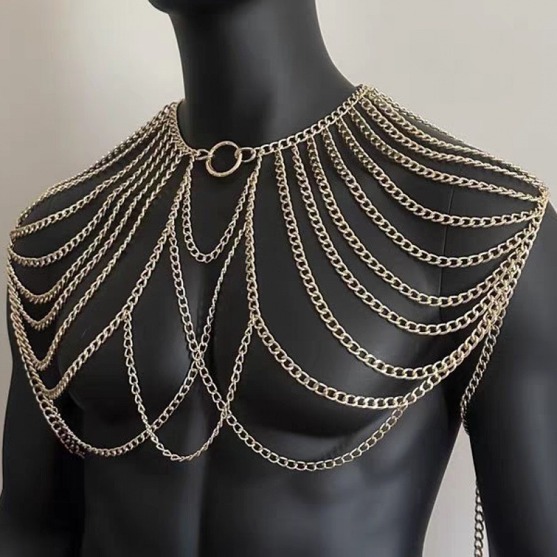 Body Jewelry Men - Łańcuszek na ciało dla mężczyzn, biżuteria,