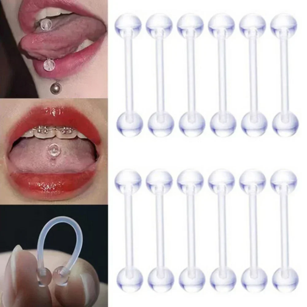 Body Jewelry Industrial - 5/10/20 sztuk Multi Bar długość akrylowa