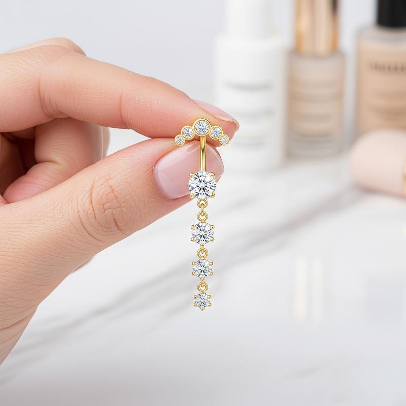 5 szt. Modne kolczyki do pępka – Body Jewelry Belly Button Rings recenzja i cena