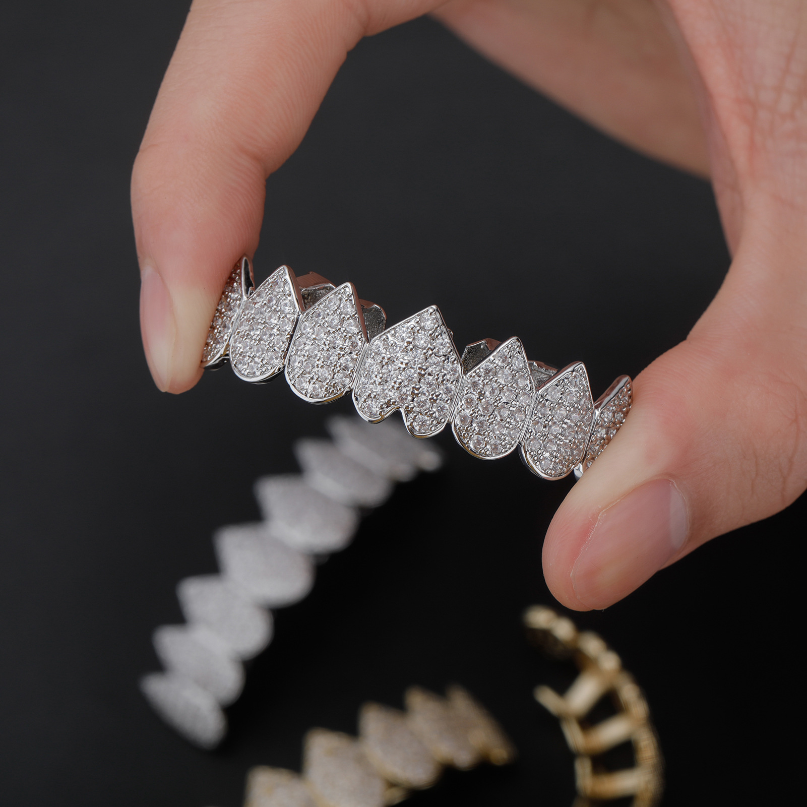 RACHELZ Hip Hop 8/8 Iced Out C – Body Jewelry Men recenzja i cena