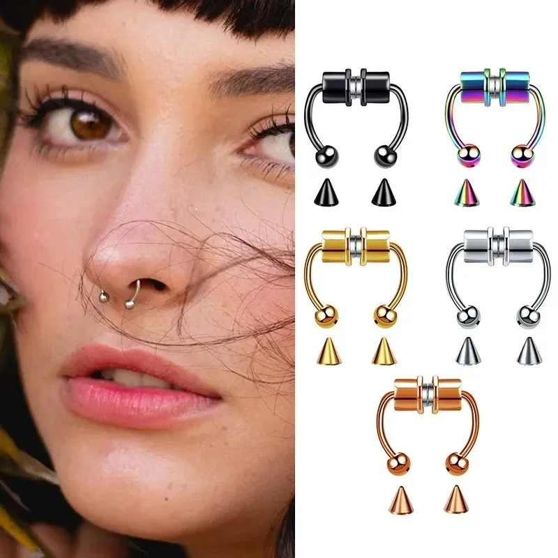 1/2/3 szt. Sztuczne magnetyczn – Body Jewelry Septum recenzja i cena