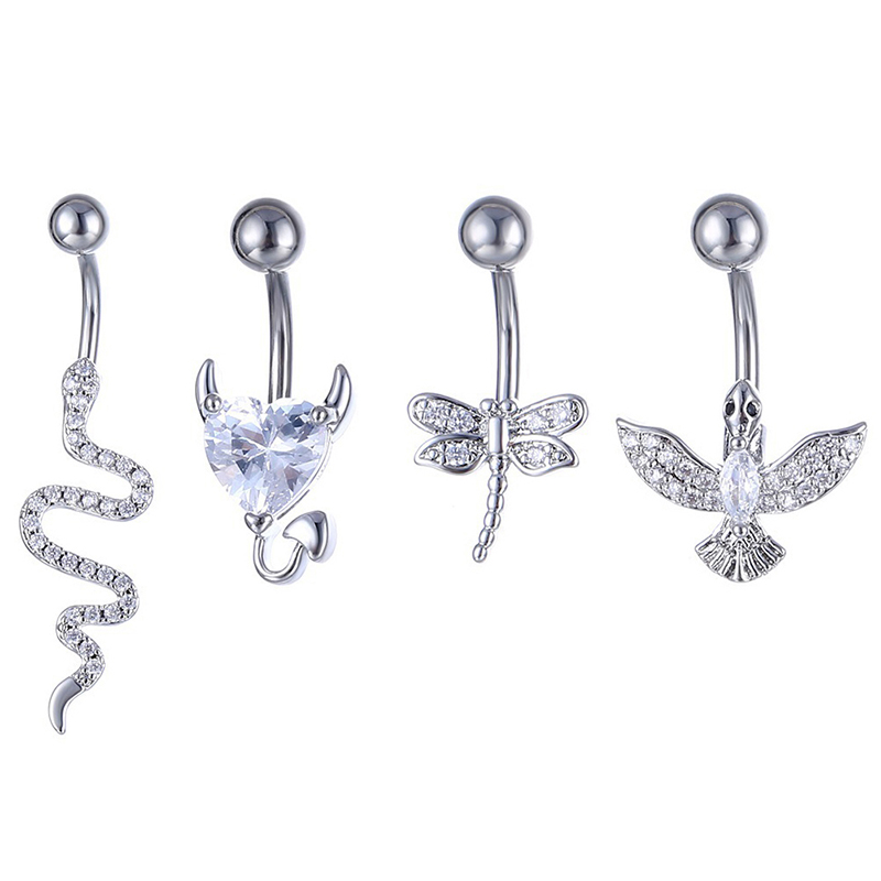 Kryształowy pierścionek do pęp – Body Jewelry Belly Button Rings recenzja i cena