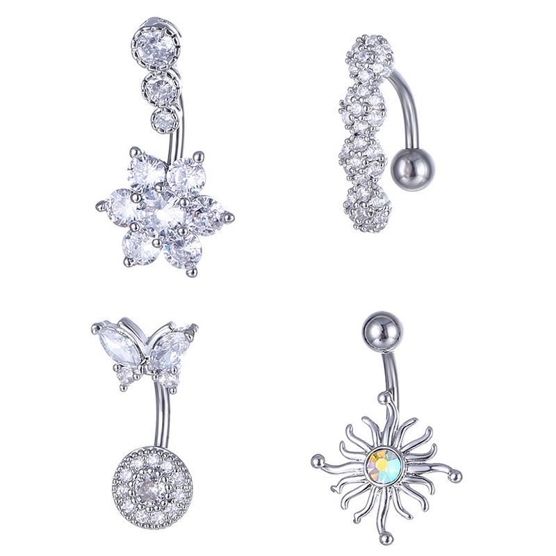 Kryształowy pierścionek do pęp – Body Jewelry Belly Button Rings recenzja i cena