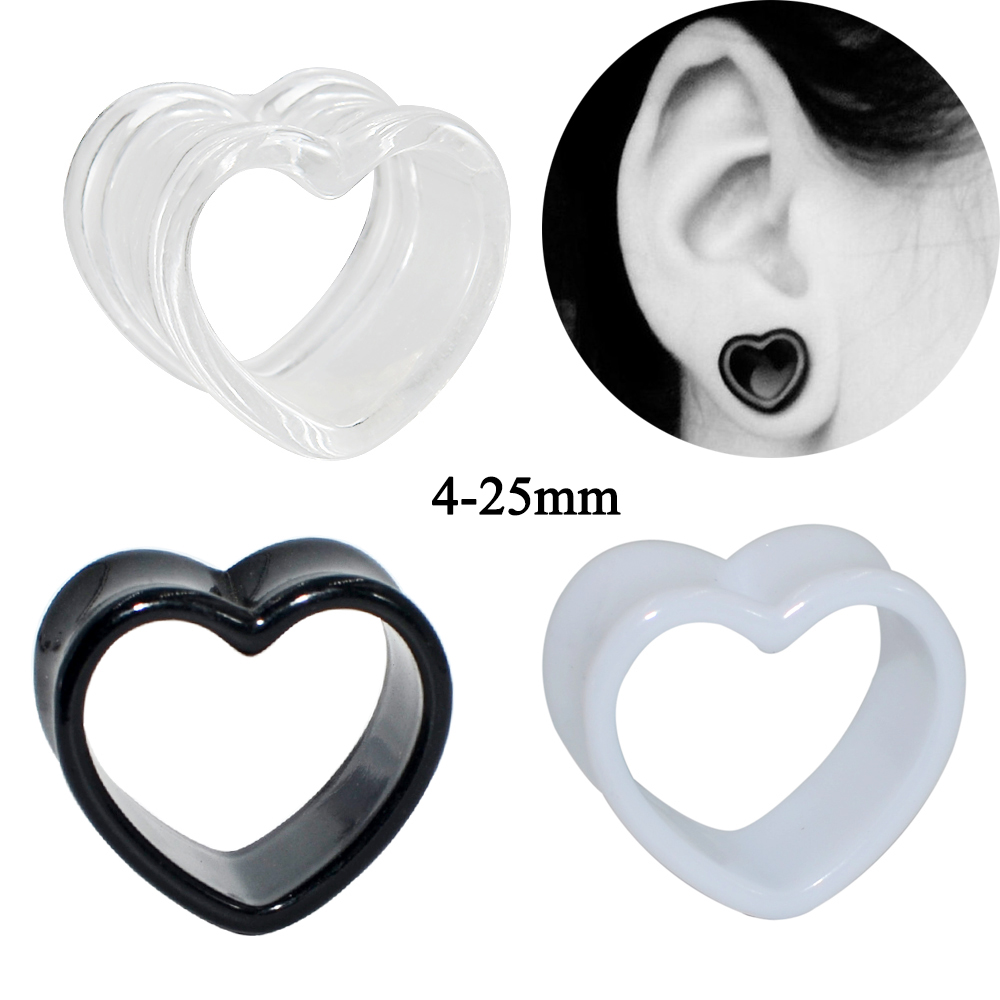 Akrylowa miłość czarny biały w – Body Jewelry Gauges recenzja i cena