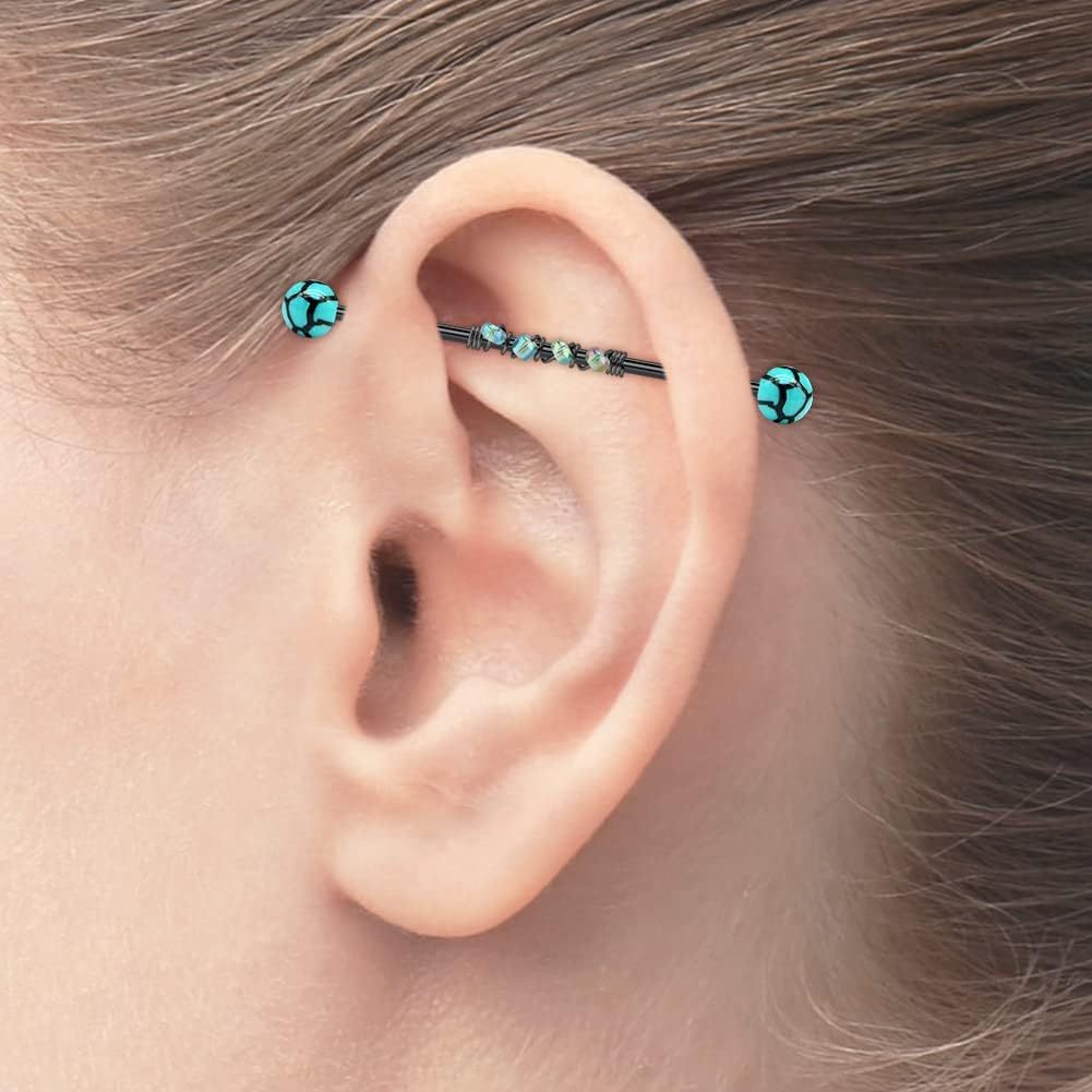 8 szt. kolczyków industrialnyc – Body Jewelry Industrial recenzja i cena