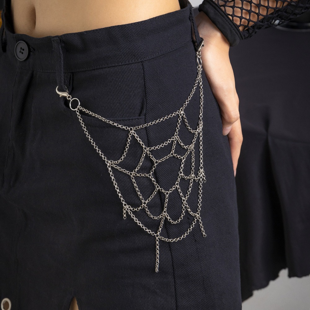 Gotycki Punk Srebrny Łańcuszek – Body Jewelry Men recenzja i cena
