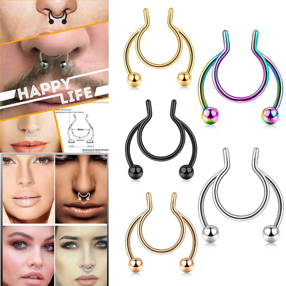2 szt. Stal Nierdzewna Sztuczn – Body Jewelry Septum recenzja i cena