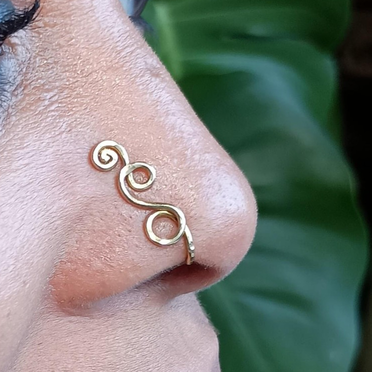 Sztuczny kolczyk do nosa, pozł – Body Jewelry Septum recenzja i cena