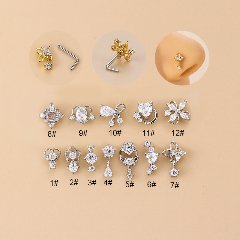 Kolczyk do nosa w kształcie li – Body Jewelry Septum recenzja i cena