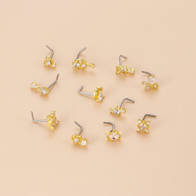 Kolczyk do nosa w kształcie li – Body Jewelry Septum recenzja i cena