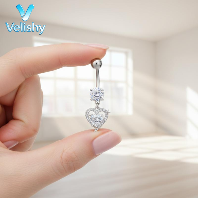 Kolczyk do pępka ze stali chir – Body Jewelry Belly Button Rings recenzja i cena