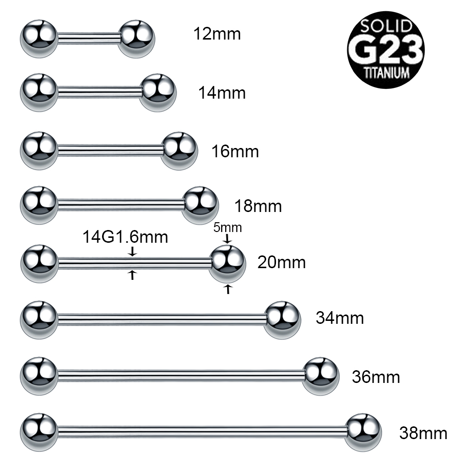 1/5 sztuk tytanowa nić zewnętr – Body Jewelry Industrial recenzja i cena