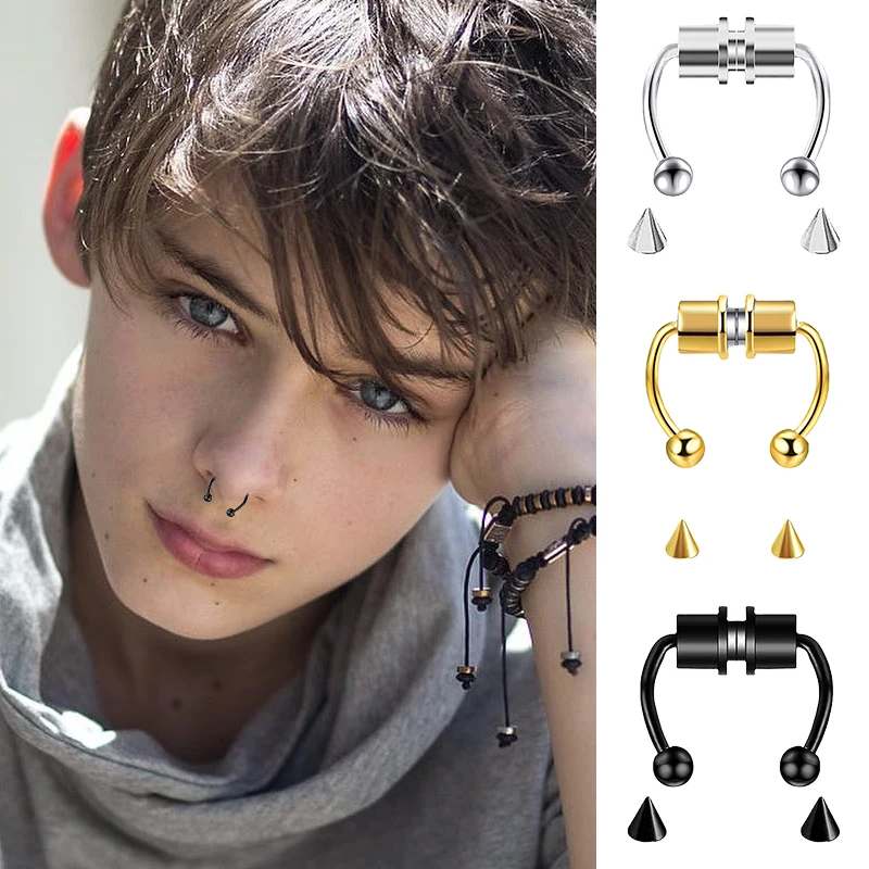 Damski klips na nos imitujący  – Body Jewelry Septum recenzja i cena