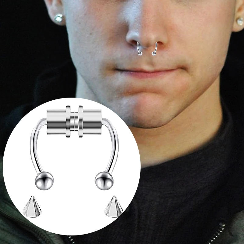 Damski klips na nos imitujący  – Body Jewelry Septum recenzja i cena