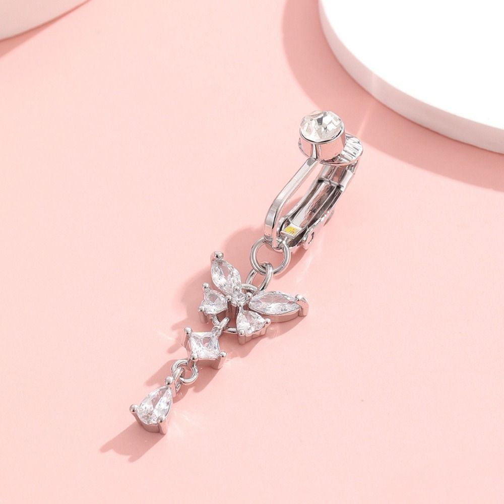 Klips na pępek z motywem motyl – Body Jewelry Belly Button Rings recenzja i cena