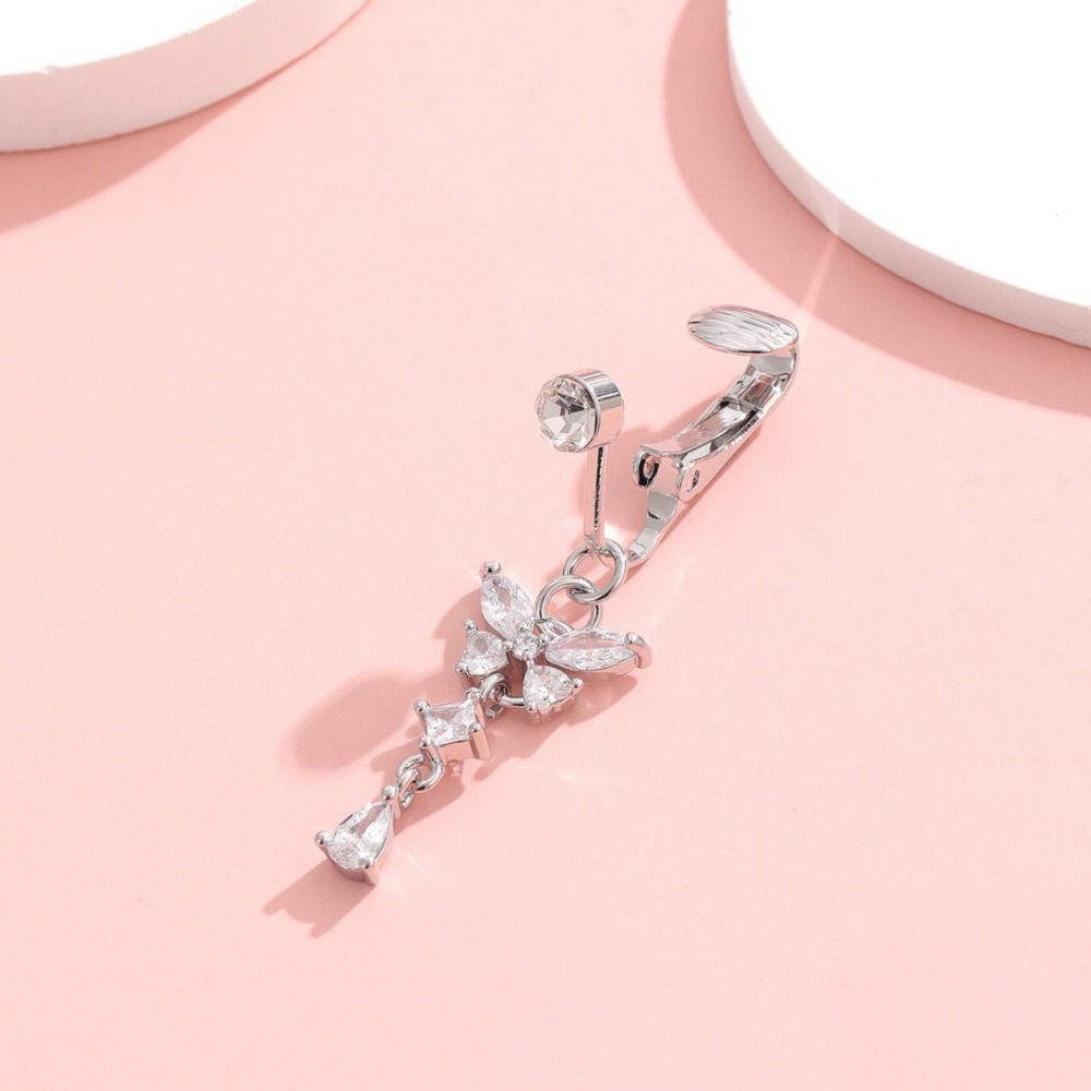 Klips na pępek z motywem motyl – Body Jewelry Belly Button Rings recenzja i cena
