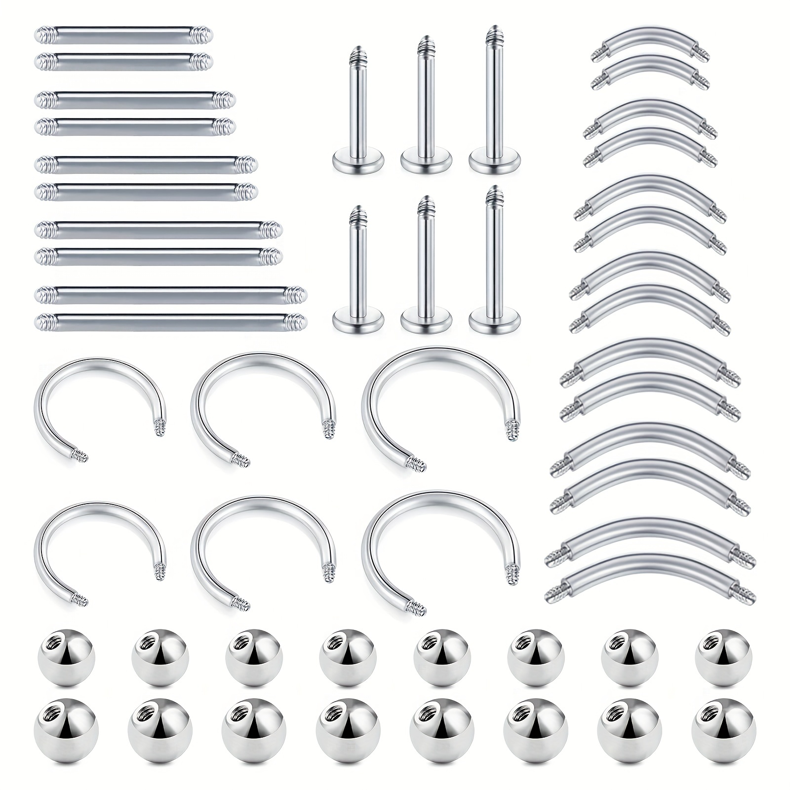 6/8/10/12/52szt 16G pręty ze s – Body Jewelry Industrial recenzja i cena