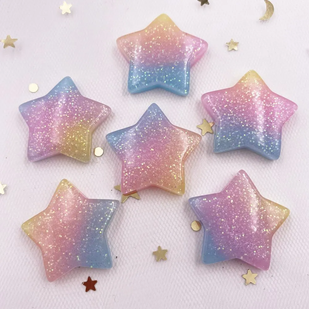 10 sztuk brokat Kawaii żywica  – Star Flat Back recenzja i cena