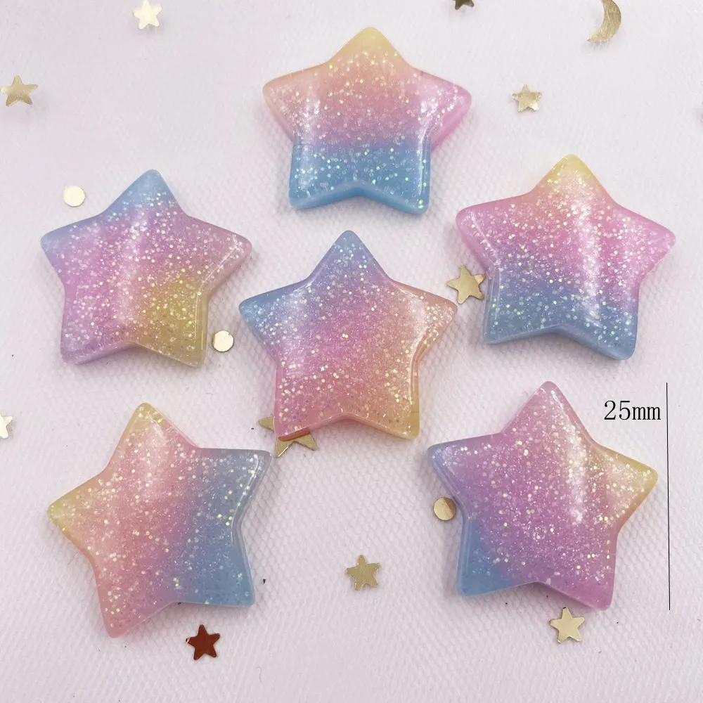 10 sztuk brokat Kawaii żywica  – Star Flat Back recenzja i cena