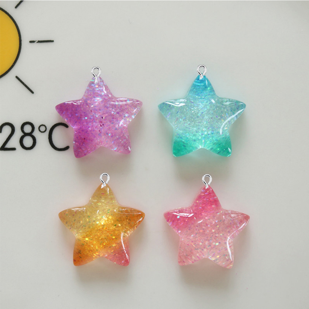 10PCS Gradient Star Series Fla – Star Flat Back recenzja i cena