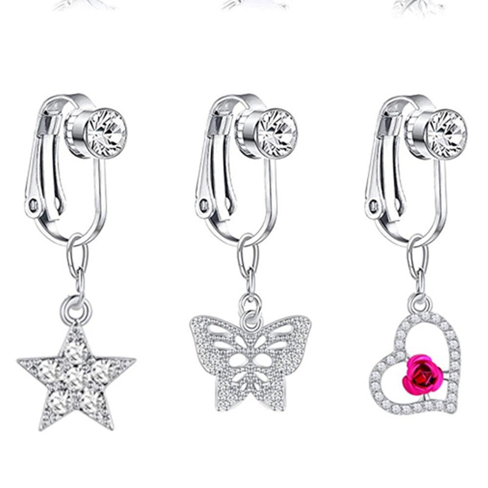 Klips na pępek w kształcie mot – Body Jewelry Belly Button Rings recenzja i cena