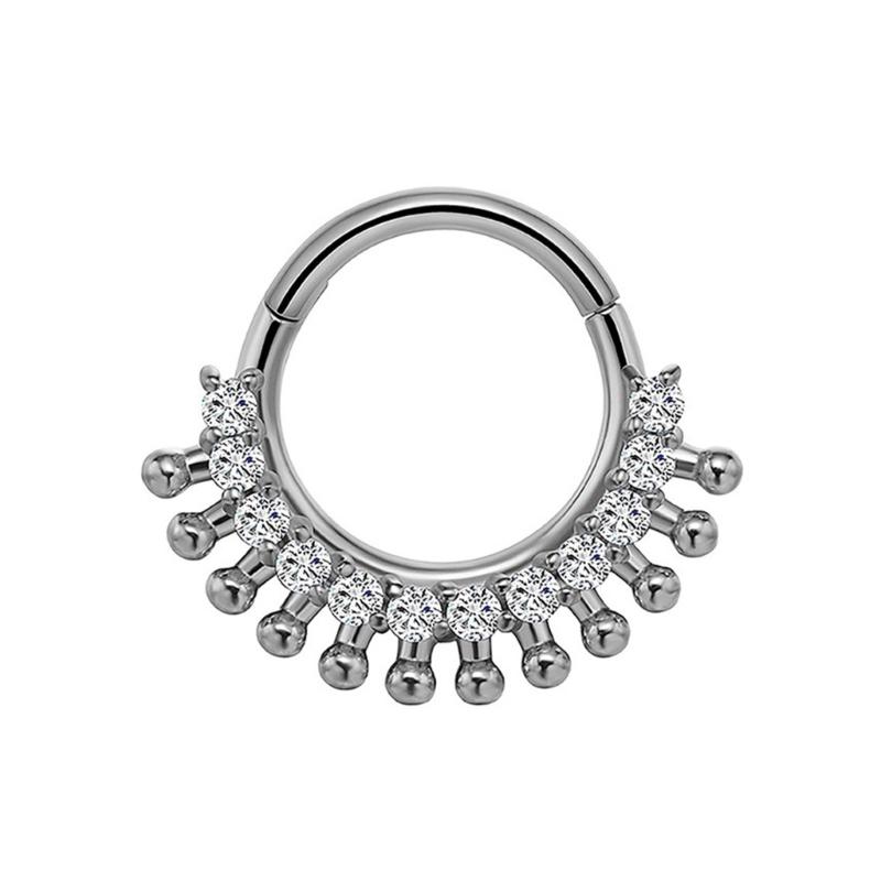 31BB kryształowy pierścień na  – Body Jewelry Septum recenzja i cena