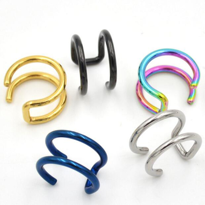 2 szt. Klipsy na ucho ze stali – Body Jewelry Labret recenzja i cena
