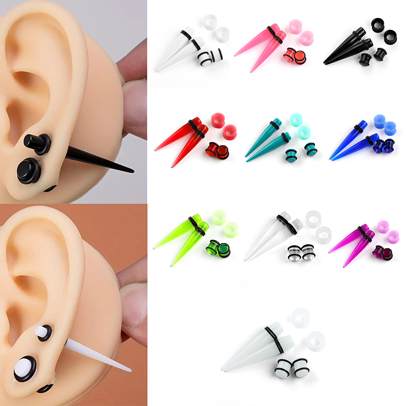 Zestaw 50 szt. akrylowych kolc – Body Jewelry Gauges recenzja i cena