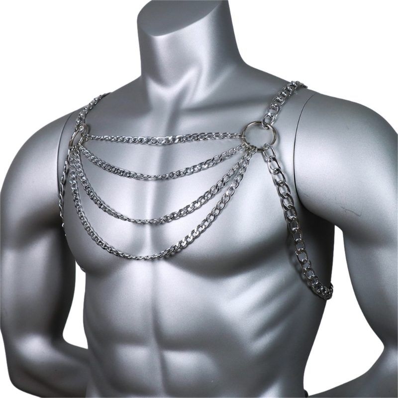 Męski seksowny metalowy łańcus – Body Jewelry Men recenzja i cena