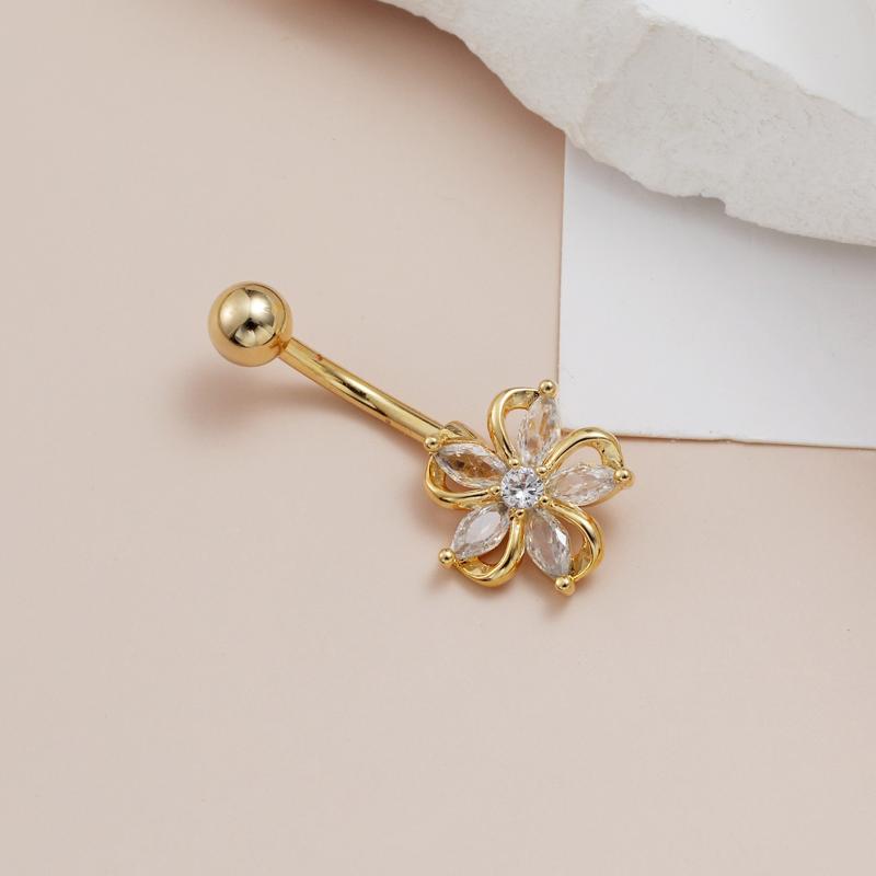 Błyszczący kolczyk do pępka ze – Body Jewelry Belly Button Rings recenzja i cena