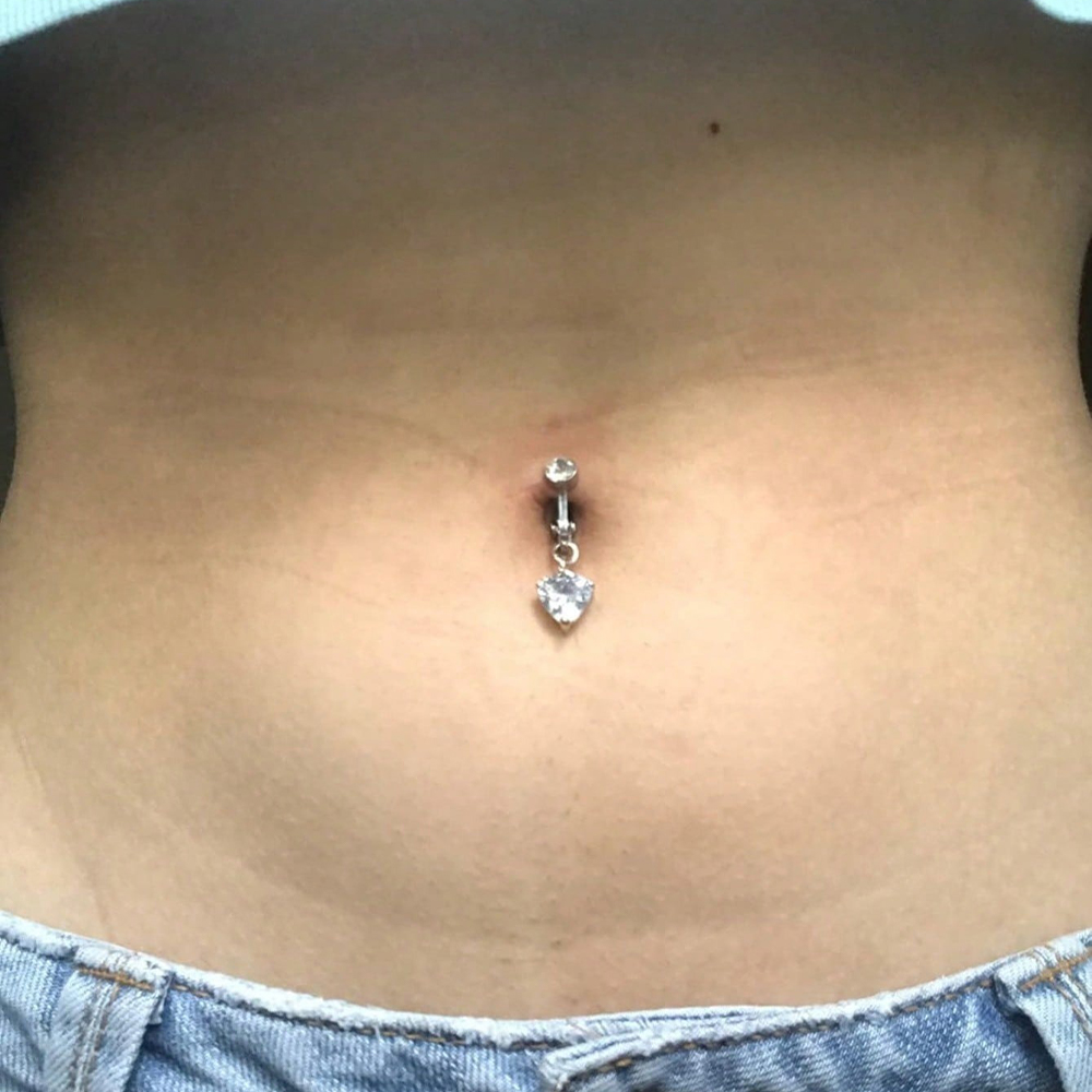 Złoty sztuczny piercing brzuch – Body Jewelry Belly Button Rings recenzja i cena