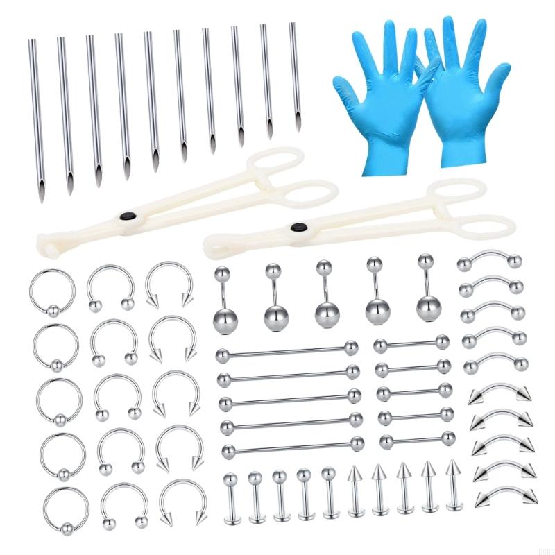 Kompletny zestaw biżuterii do  – Body Jewelry Gauges recenzja i cena