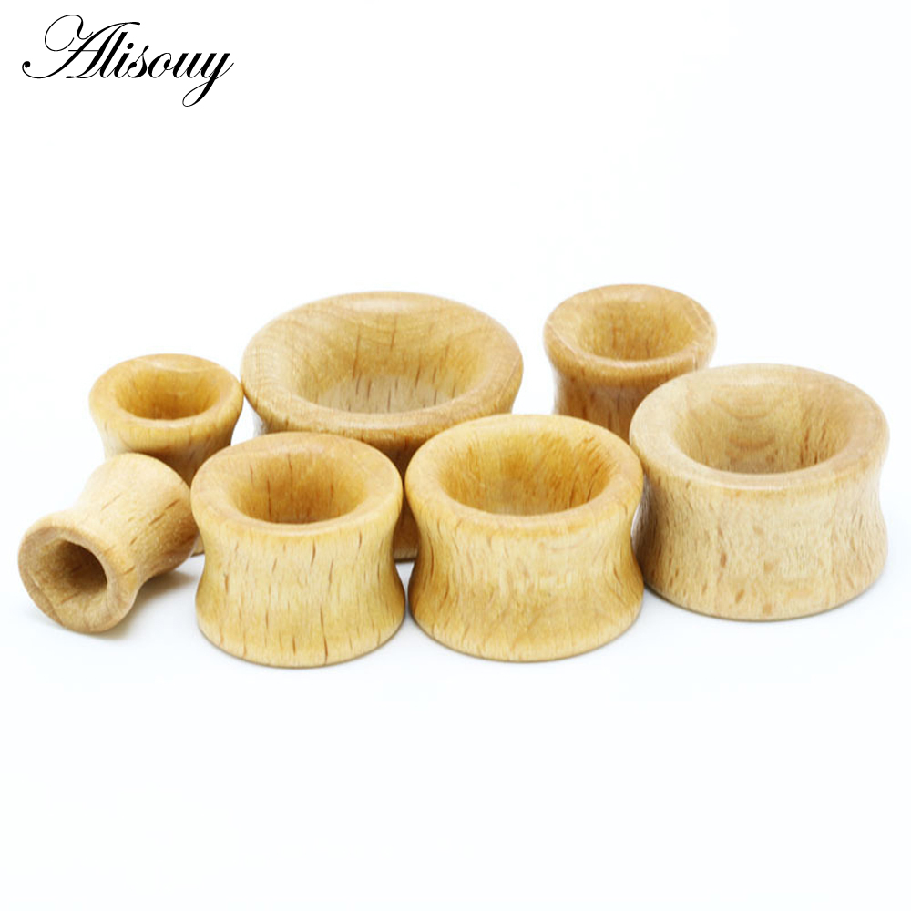 1 szt. Modne drewniane tunele  – Body Jewelry Gauges recenzja i cena