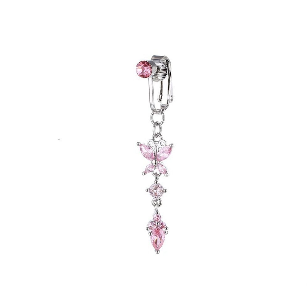 Klips do pępka z cyrkoniami w  – Body Jewelry Belly Button Rings recenzja i cena