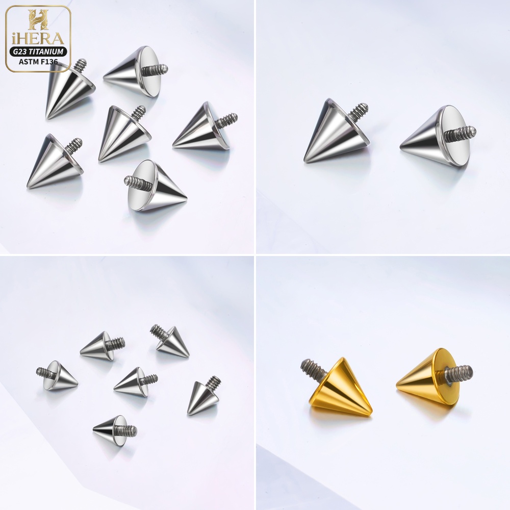 Tytanowe Stożki do Kolczyków 1 – Body Jewelry Industrial recenzja i cena