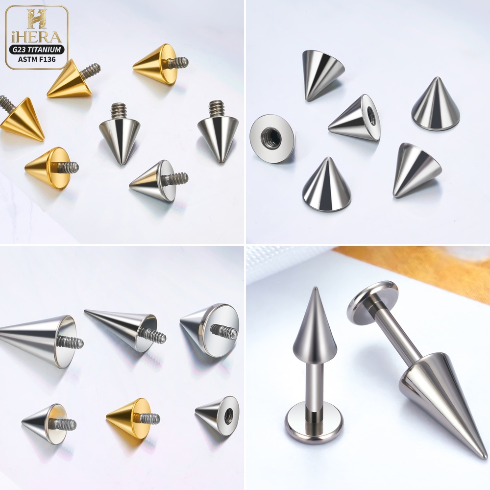 Tytanowe Stożki do Kolczyków 1 – Body Jewelry Industrial recenzja i cena