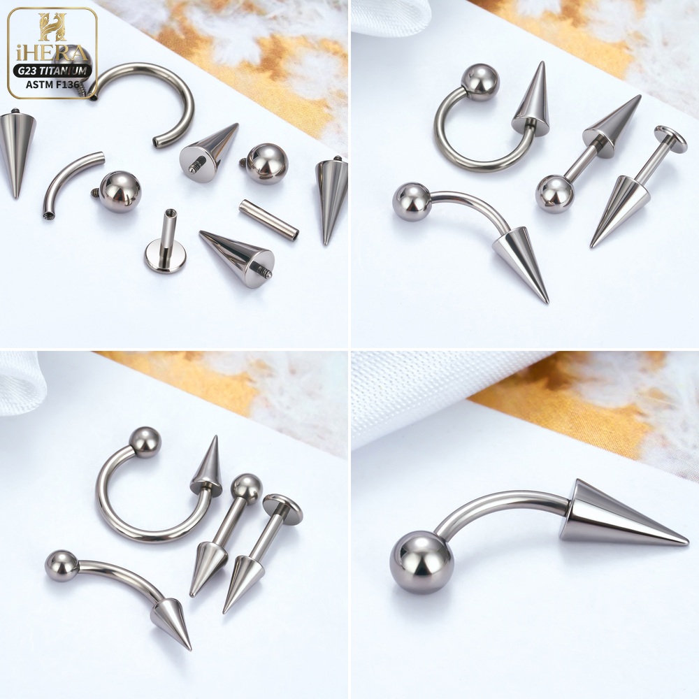 Tytanowe Stożki do Kolczyków 1 – Body Jewelry Industrial recenzja i cena