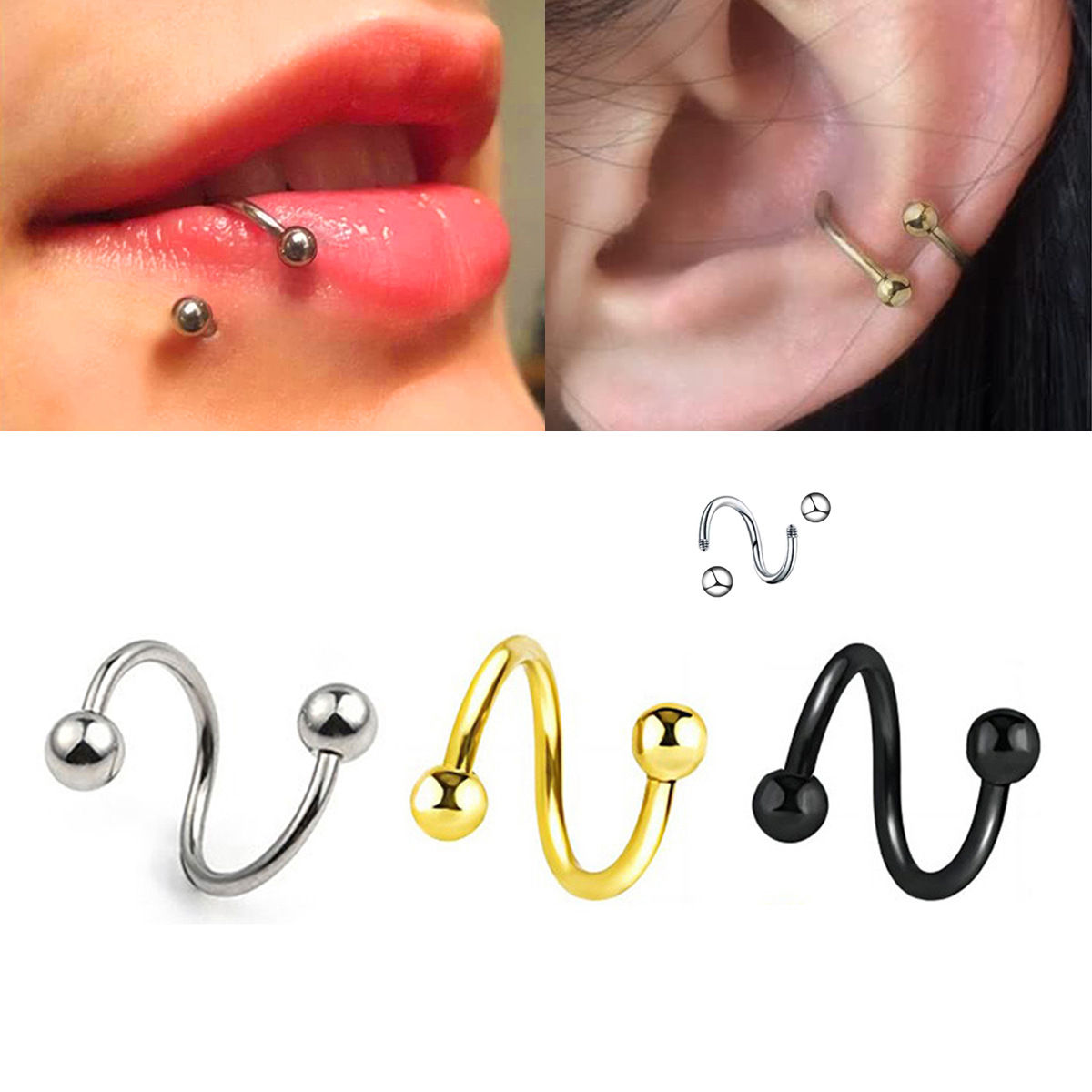 Damskie kolczyki spiralne Biżu – Body Jewelry Septum recenzja i cena